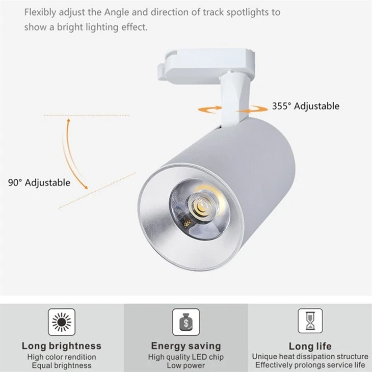 Commercial Angle Adjustable LED Track Light